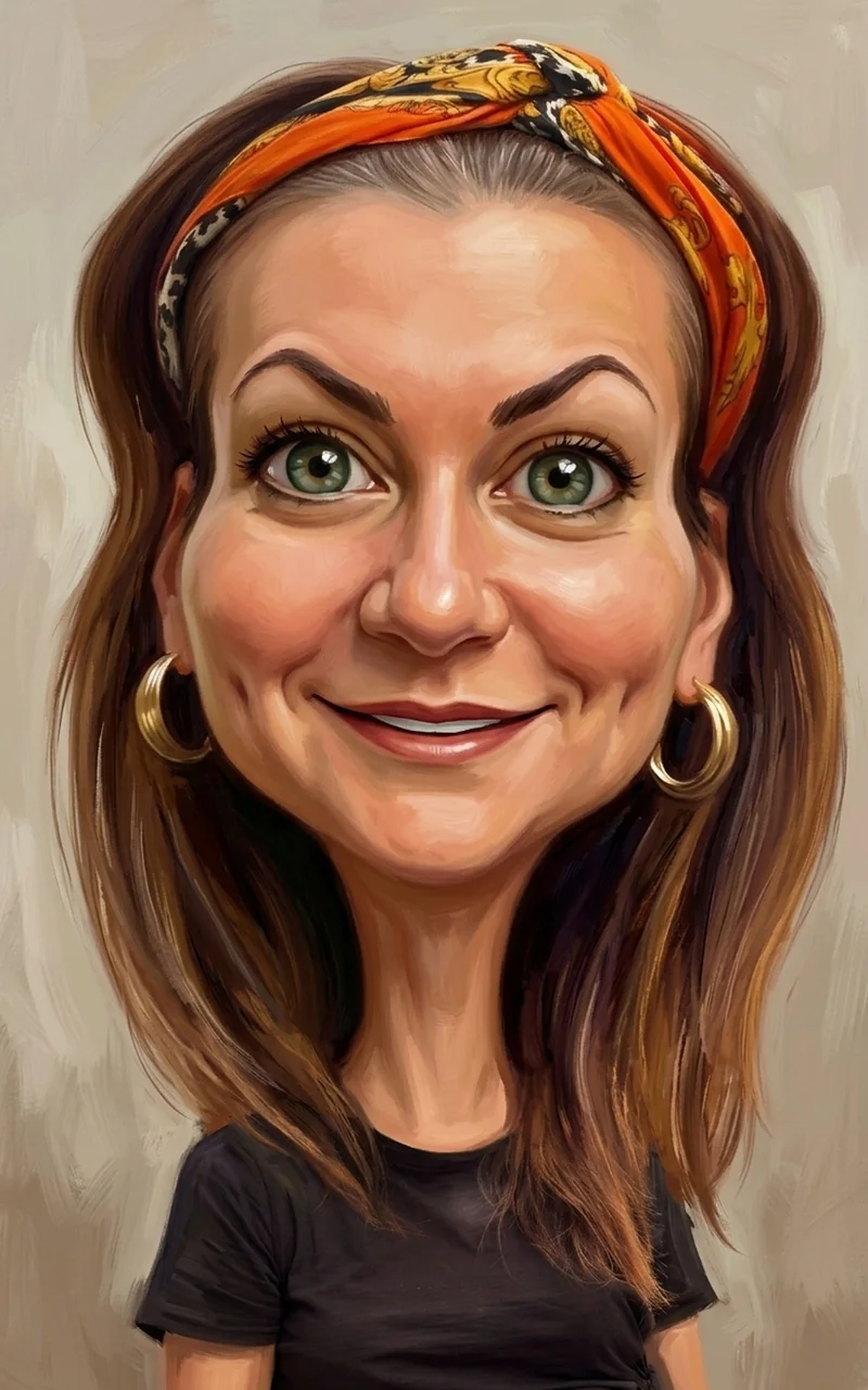 Caricatură digitală realizată de Funky Society – exemplul 2